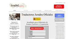 Desktop Screenshot of lostraductoresjurados.com